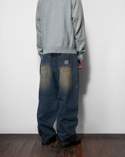 Wide Cut Denim Jeans