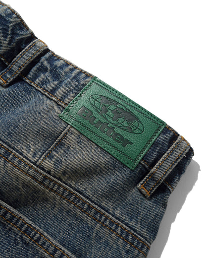 Wide Cut Denim Jeans