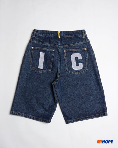 Running Dog Denim Shorts