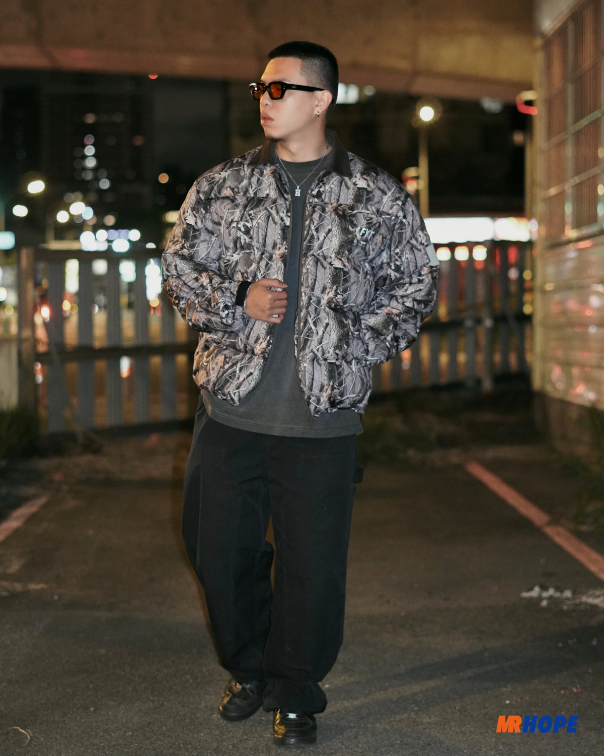 Corduroy Collar puffer Jacket