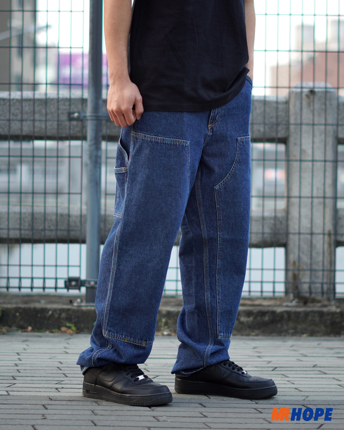 Double Knee Pant-Denim