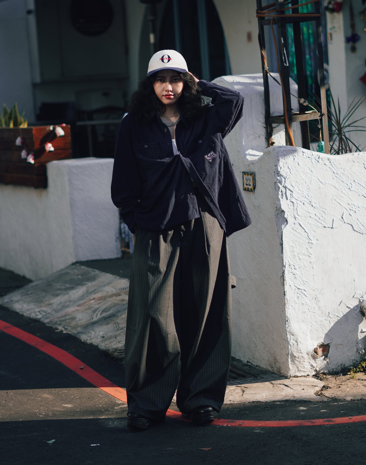 Grid Cord Overshirt
