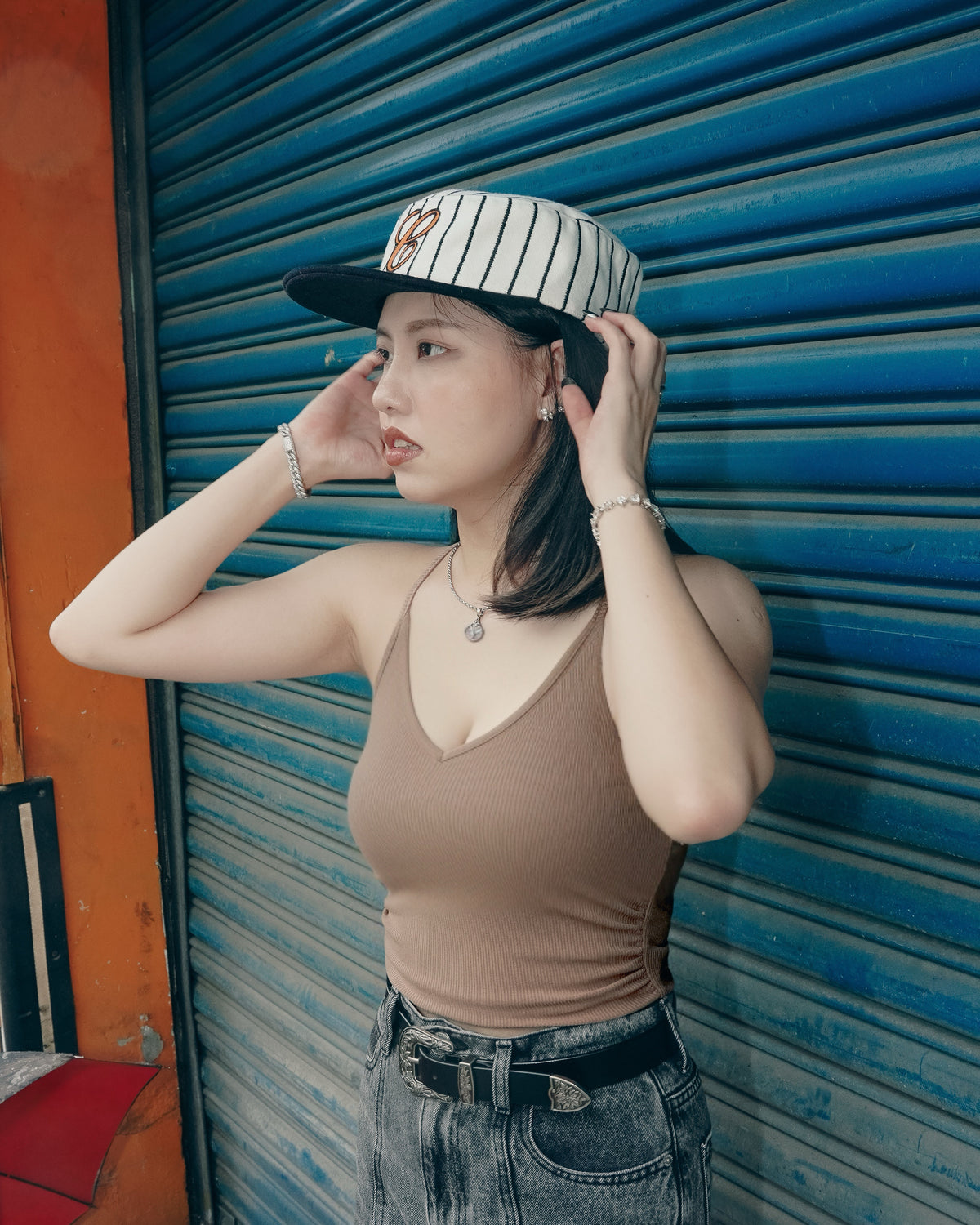 Retro Wool Flat Top Baseball Cap（Pillbox Cap)
