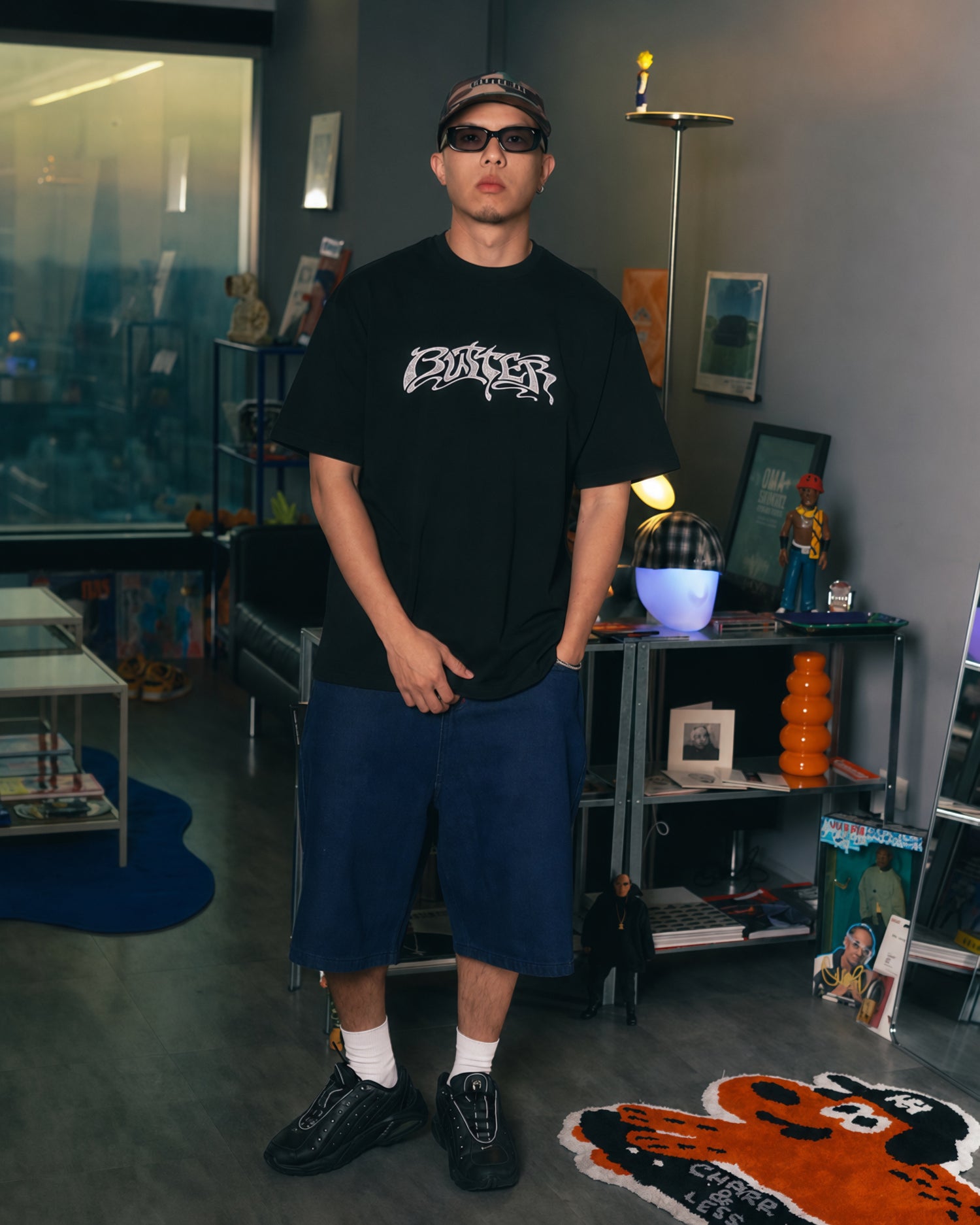 Drummer Baggy Denim Shorts