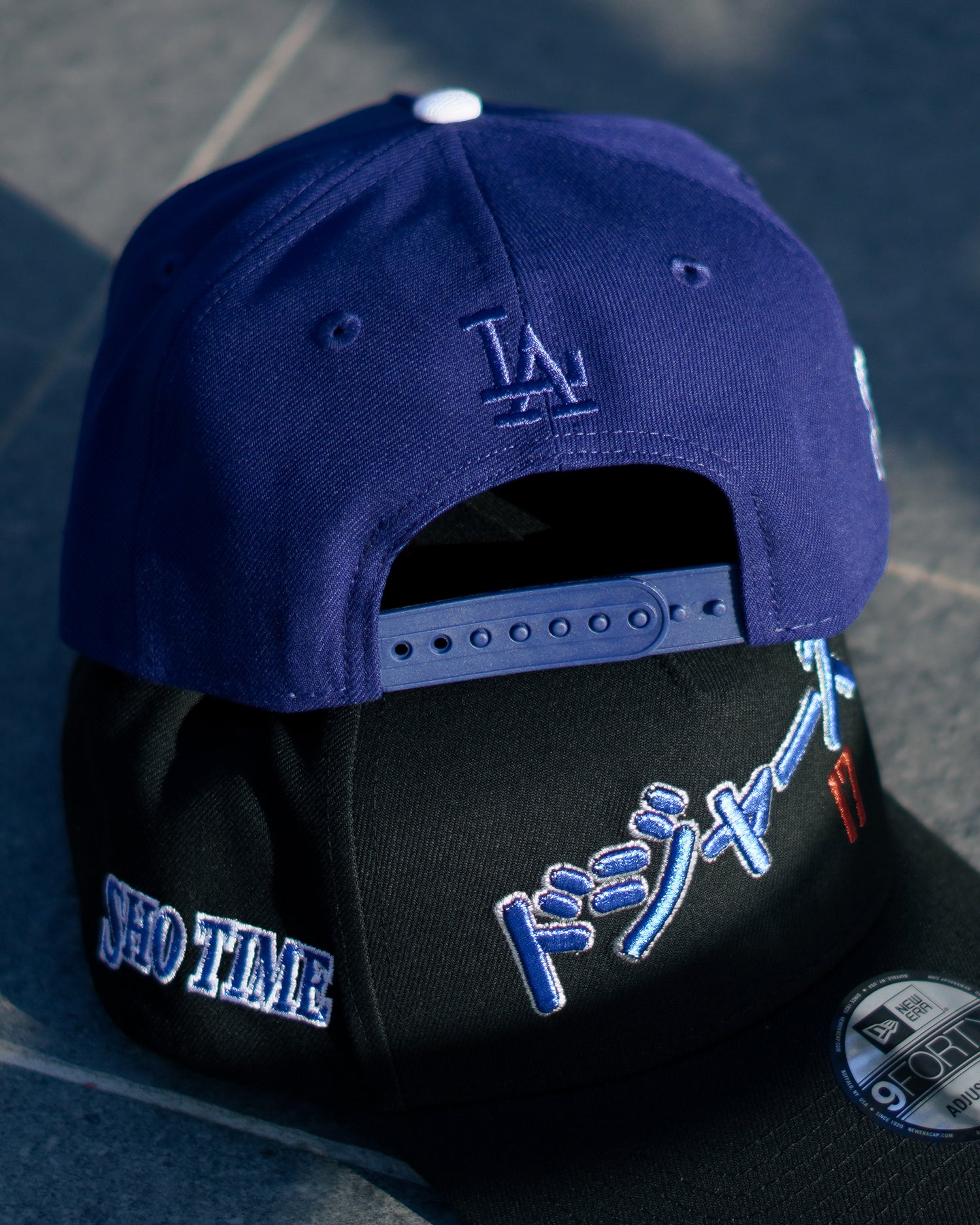 Los Angeles Dodgers Shotime Patch Kanji Script 9Forty A-Frame Snapback Hat