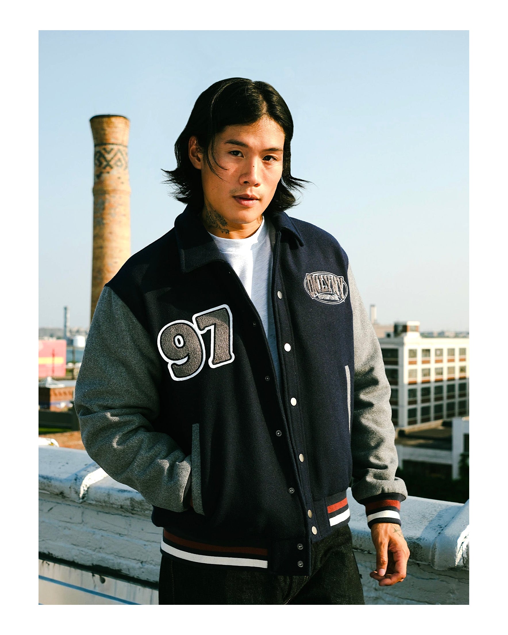 League Melton Wool Varsity Jacket