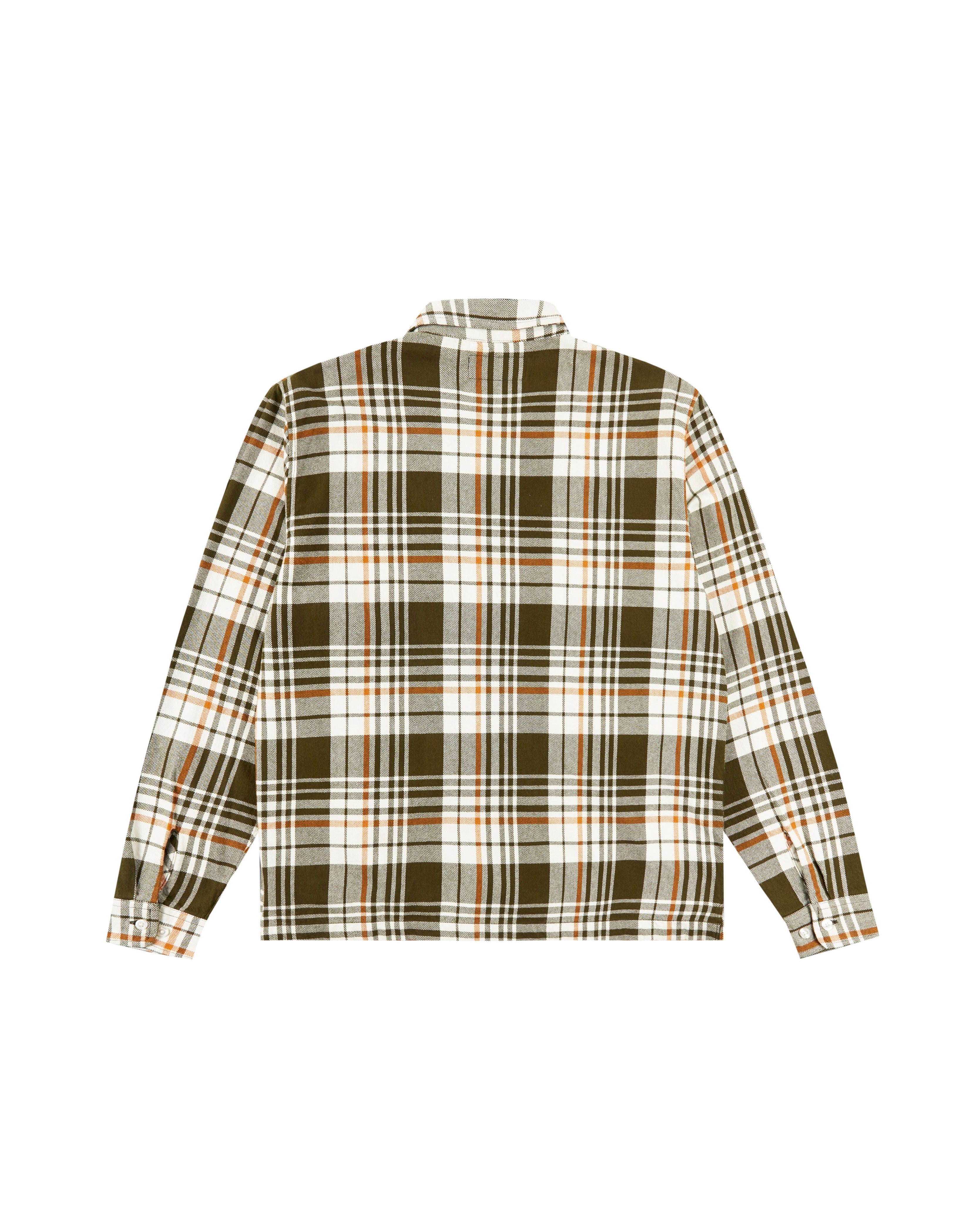 Plaid Twill Zip Shirt