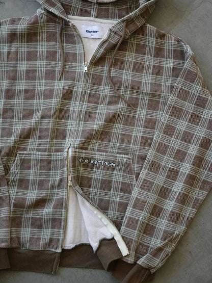 Waffle Zip-Thru Hood