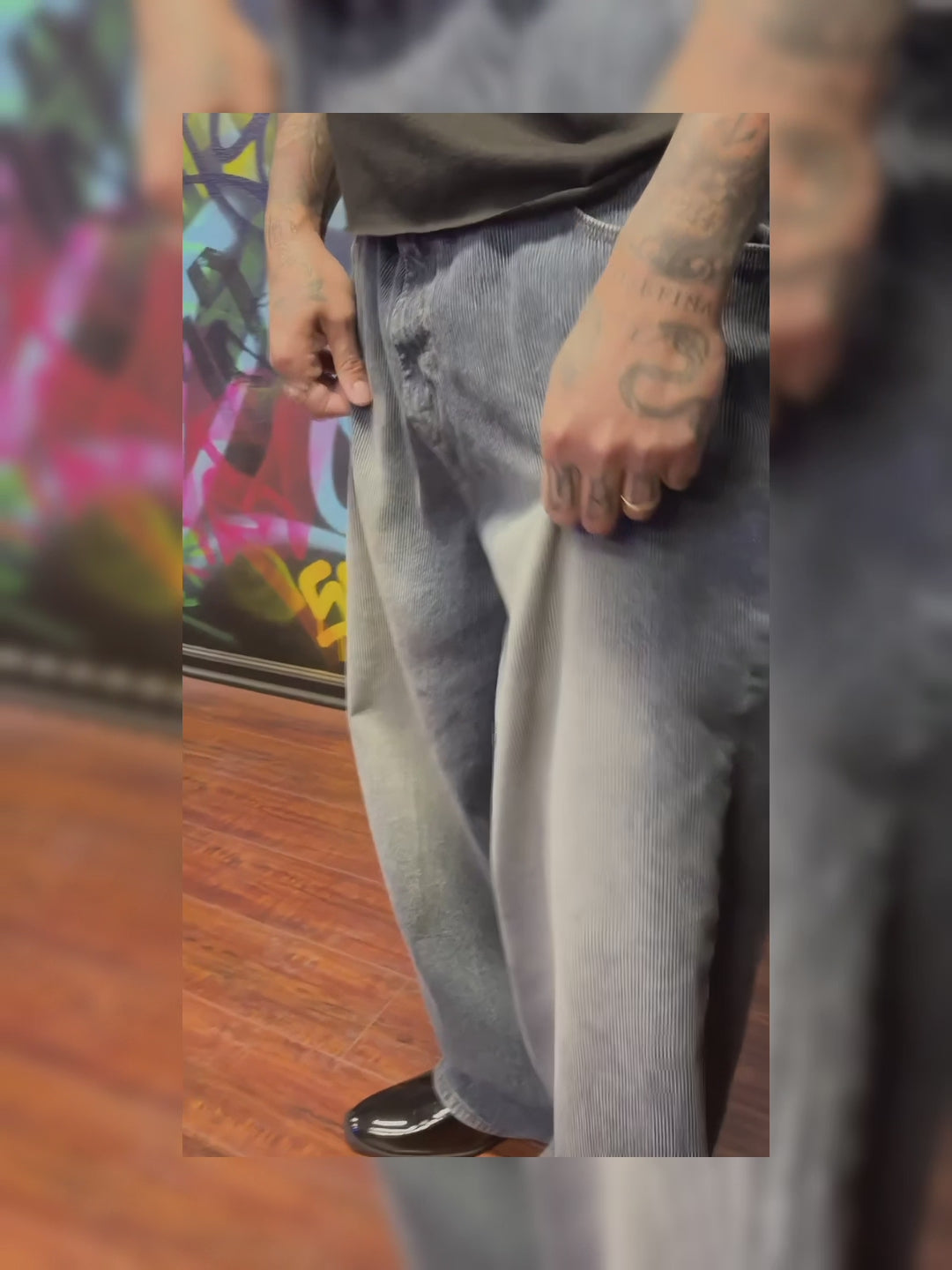 Baggy Corduroy Denim Pant